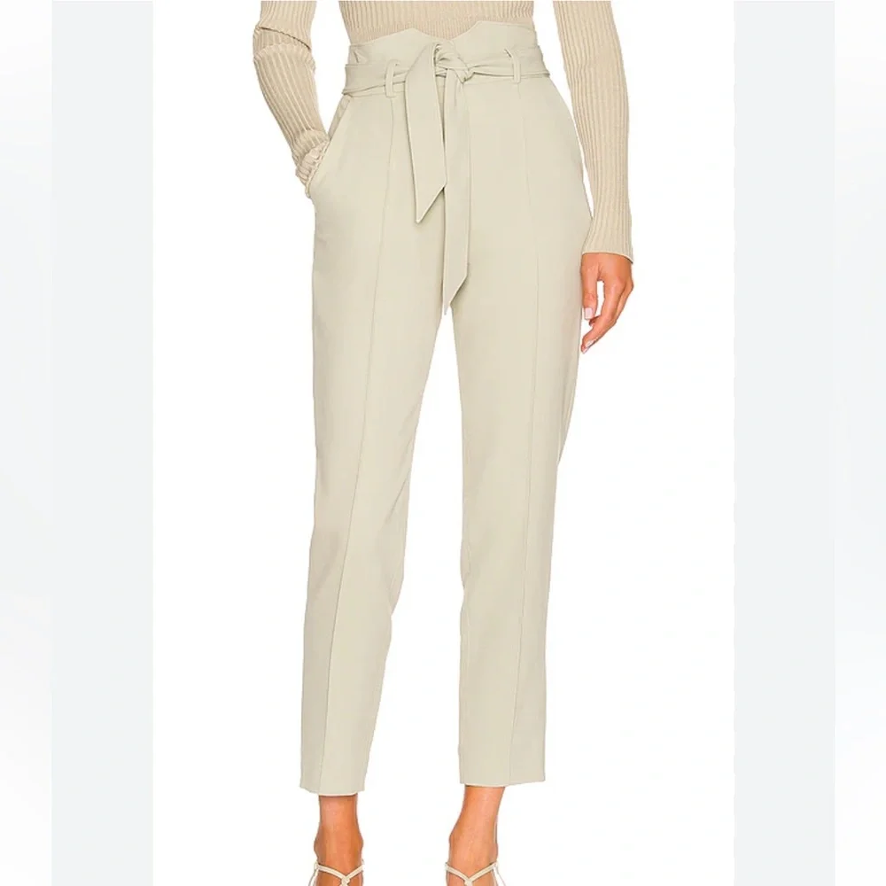 Jonathan Simkhai Remington Tapered Pant in Marsh - Picture 1 of 8